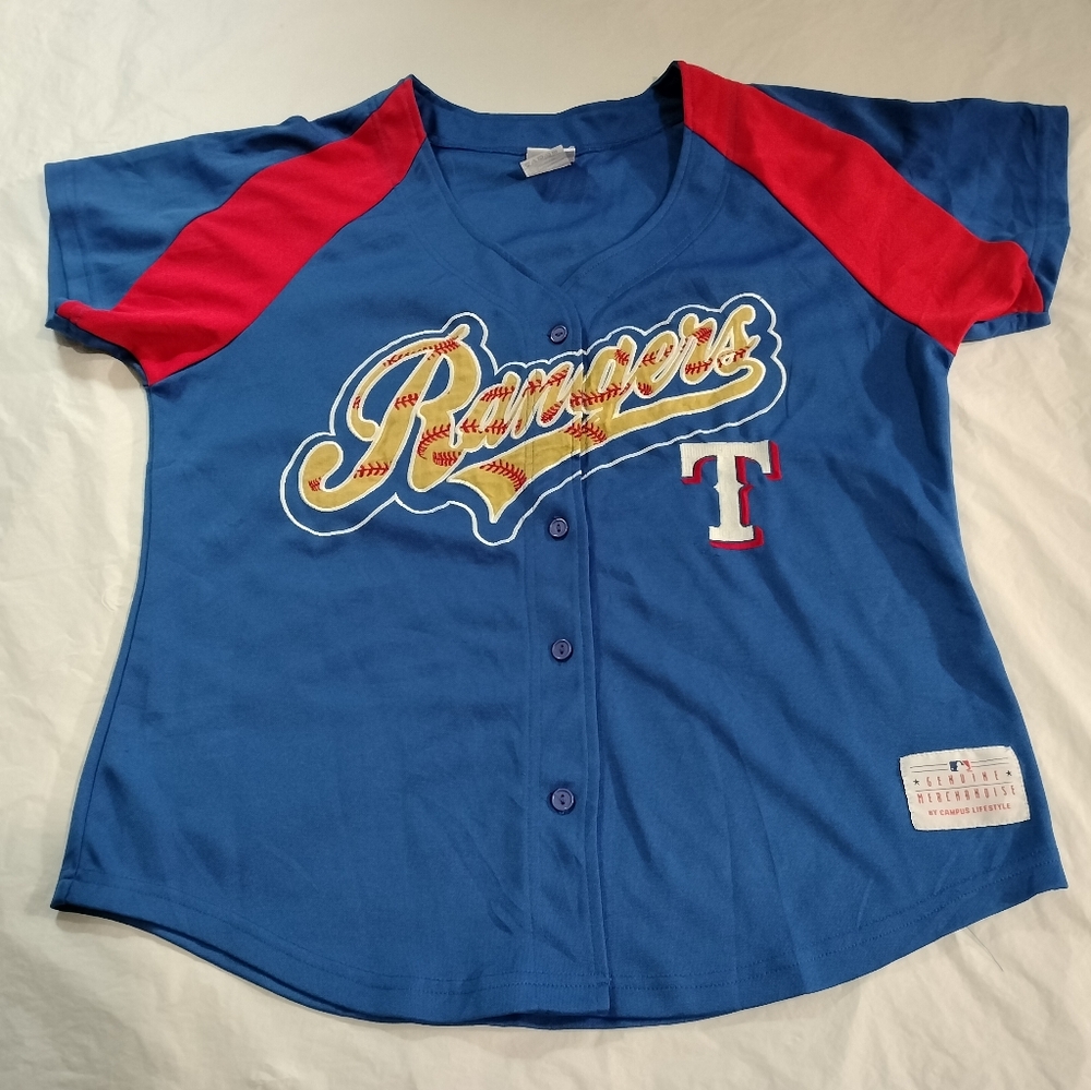 Texas Rangers Jersey  MLB Baseball Size L -  Rare -